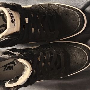 Nike Dunk Sky Hi Hidden Wedge Suede Leather Sneakers - Women's Size 7